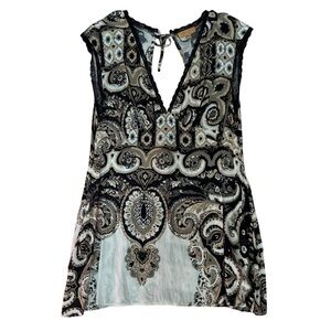 Verge Girl Vintage Lover Bias Cut Patterned Mini Dress in Azalea